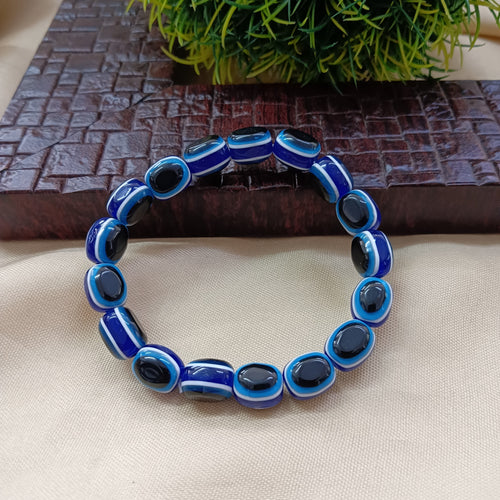 Blue Evil Eye Nazar Bracelet with Hamsa Charm
